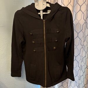 Torrid Dark Utility Jacket with Button Accents